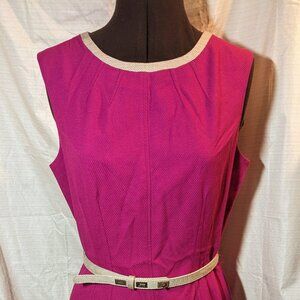 Retro Pink Anne Klein Sleeveless Sheath Dress